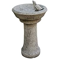 Fuente Bebedero para Pajaros de jardín en hormigón-Piedra 40X65cm.